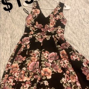 Small ruffled floral dress